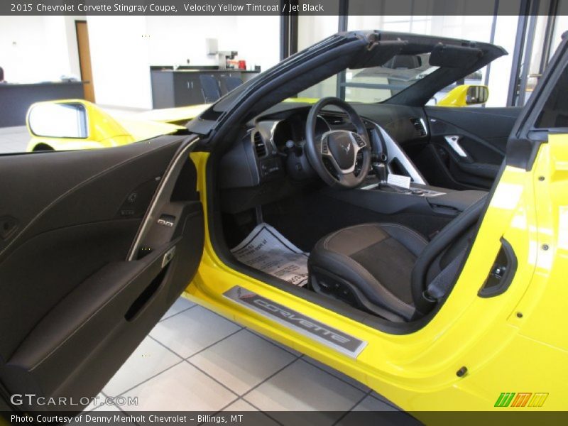 Velocity Yellow Tintcoat / Jet Black 2015 Chevrolet Corvette Stingray Coupe