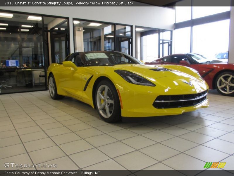 Velocity Yellow Tintcoat / Jet Black 2015 Chevrolet Corvette Stingray Coupe