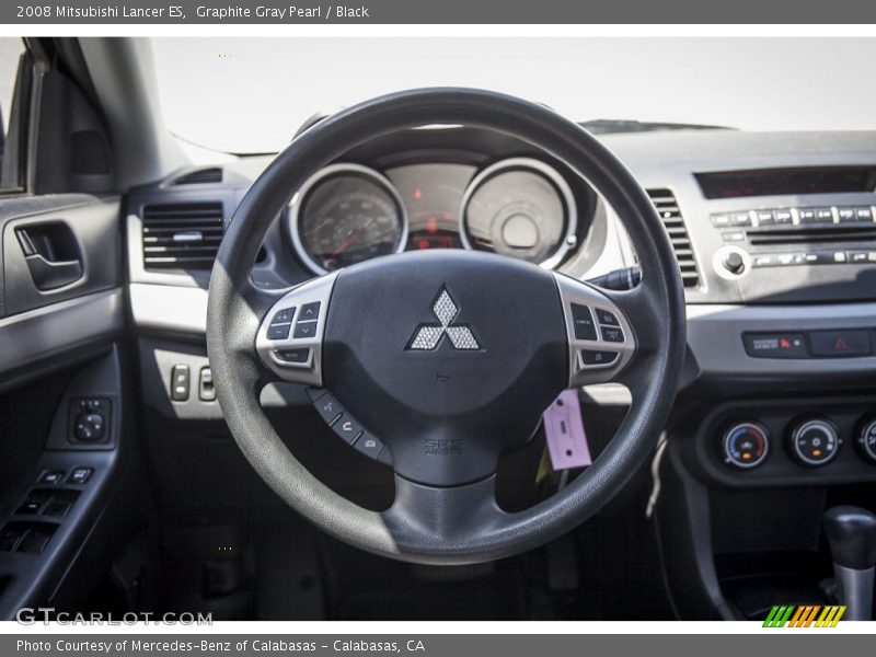 Graphite Gray Pearl / Black 2008 Mitsubishi Lancer ES