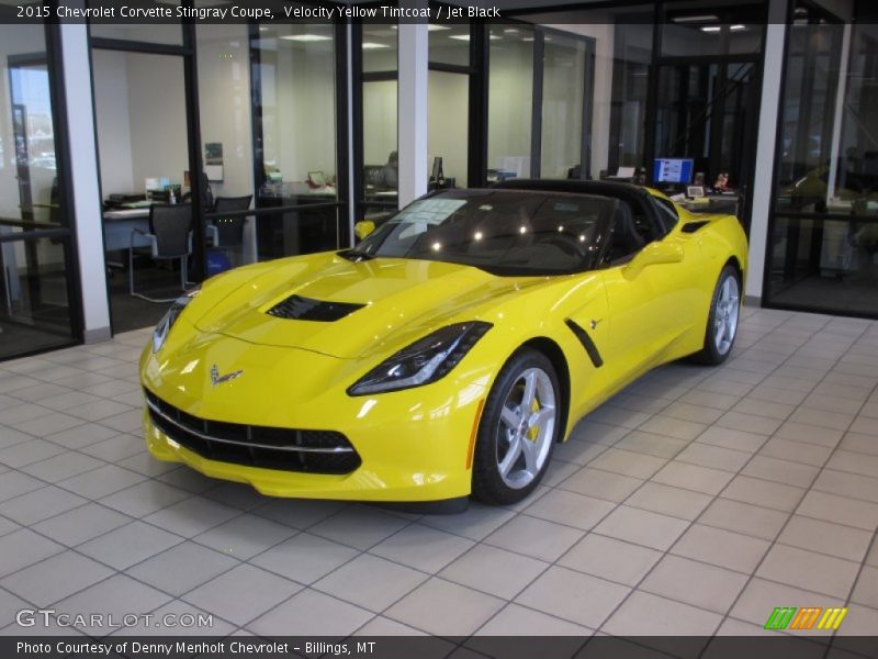 Velocity Yellow Tintcoat / Jet Black 2015 Chevrolet Corvette Stingray Coupe