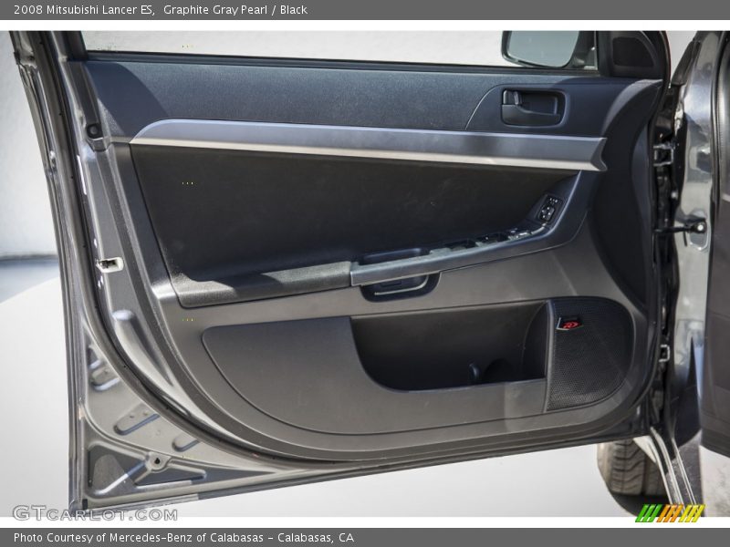 Graphite Gray Pearl / Black 2008 Mitsubishi Lancer ES