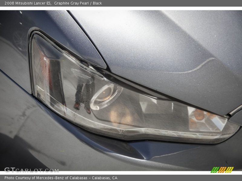Graphite Gray Pearl / Black 2008 Mitsubishi Lancer ES