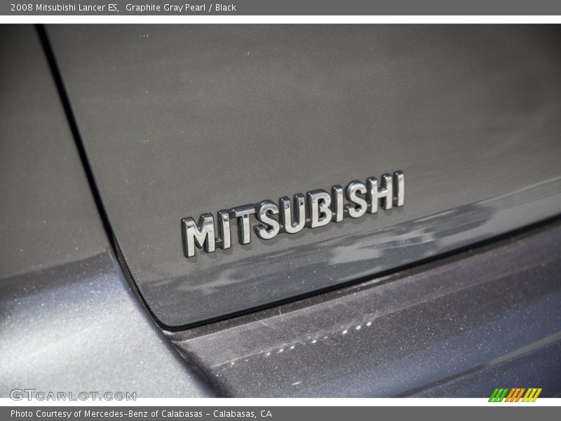 Graphite Gray Pearl / Black 2008 Mitsubishi Lancer ES