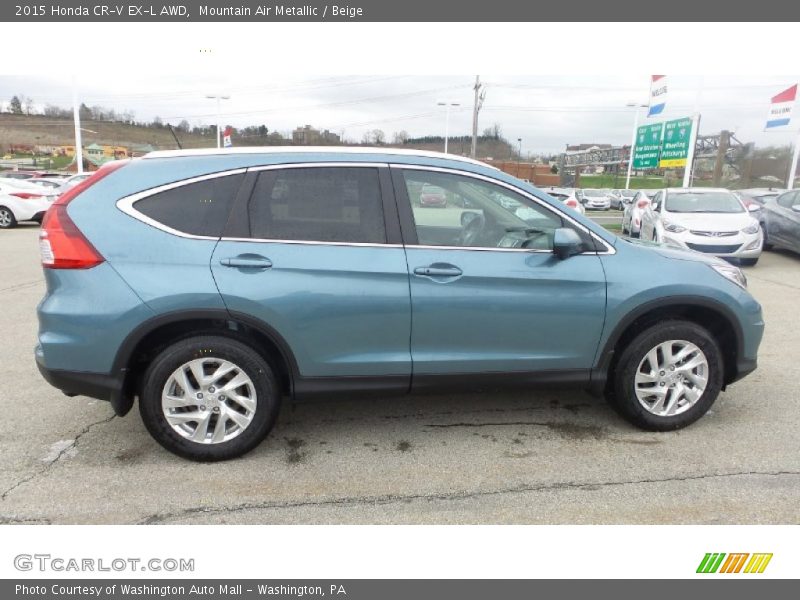 Mountain Air Metallic / Beige 2015 Honda CR-V EX-L AWD