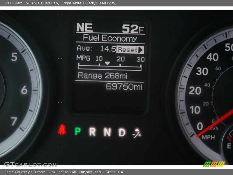 Bright White / Black/Diesel Gray 2013 Ram 1500 SLT Quad Cab