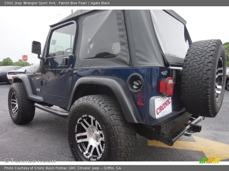 Patriot Blue Pearl / Agate Black 2002 Jeep Wrangler Sport 4x4
