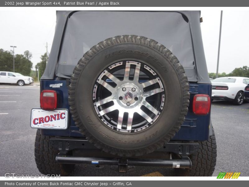 Patriot Blue Pearl / Agate Black 2002 Jeep Wrangler Sport 4x4