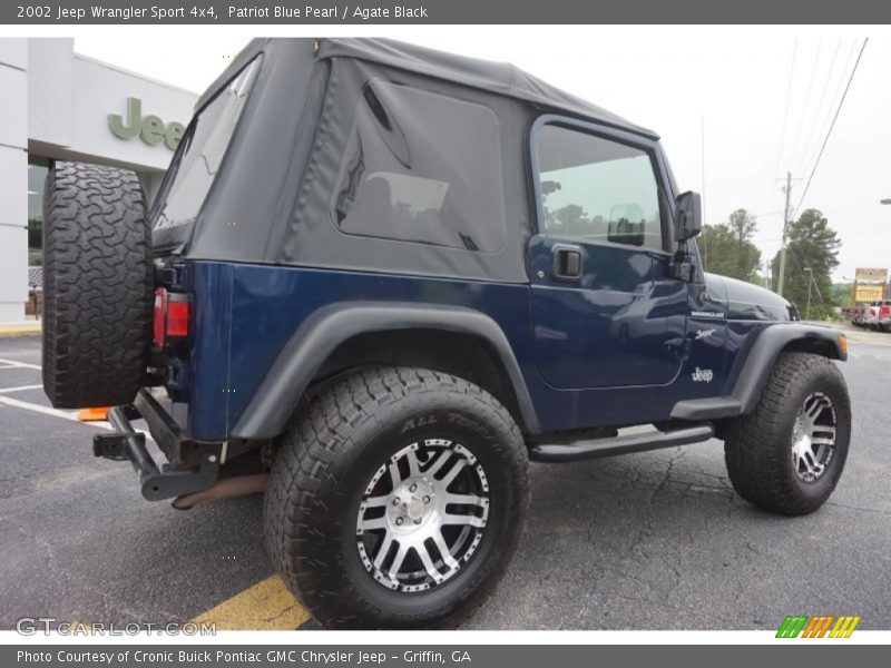 Patriot Blue Pearl / Agate Black 2002 Jeep Wrangler Sport 4x4