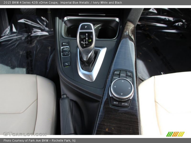 Imperial Blue Metallic / Ivory White and Black 2015 BMW 4 Series 428i xDrive Coupe