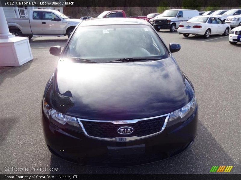 Ebony Black / Black 2012 Kia Forte EX