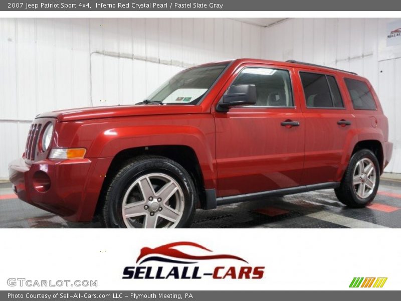 Inferno Red Crystal Pearl / Pastel Slate Gray 2007 Jeep Patriot Sport 4x4