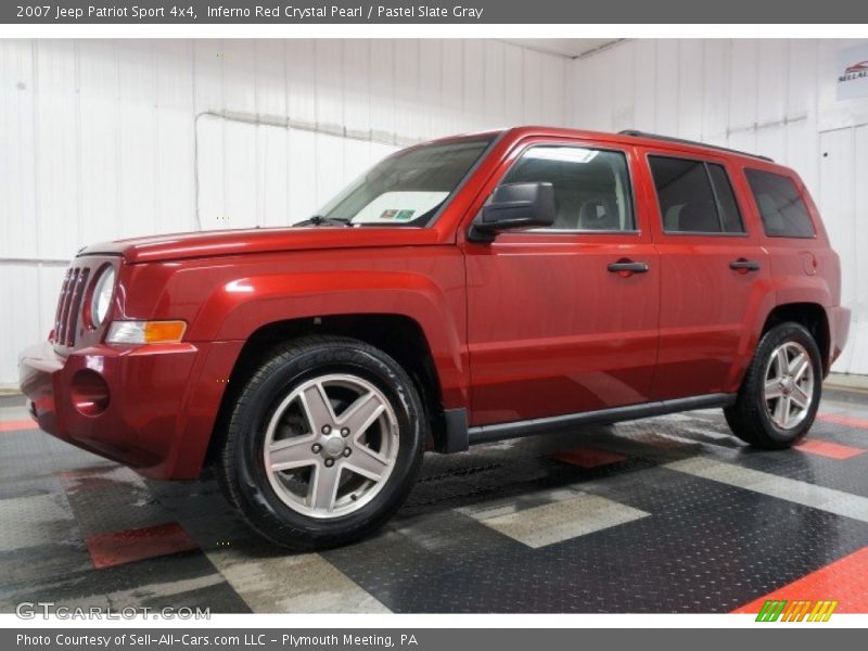 Inferno Red Crystal Pearl / Pastel Slate Gray 2007 Jeep Patriot Sport 4x4