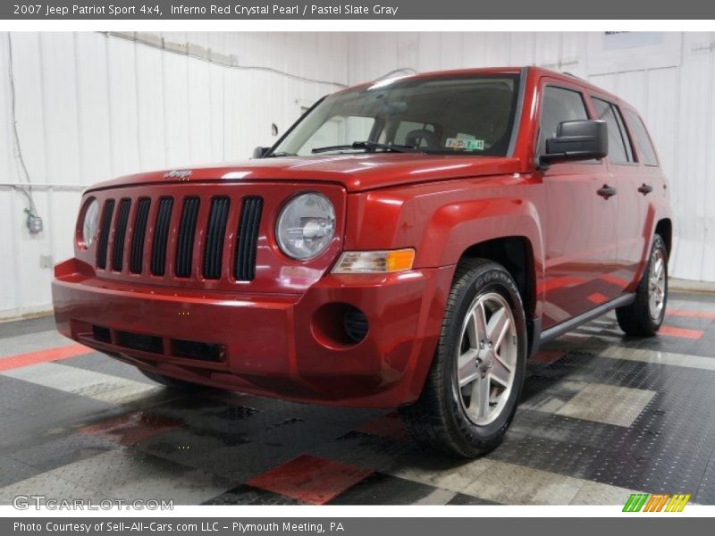 Inferno Red Crystal Pearl / Pastel Slate Gray 2007 Jeep Patriot Sport 4x4