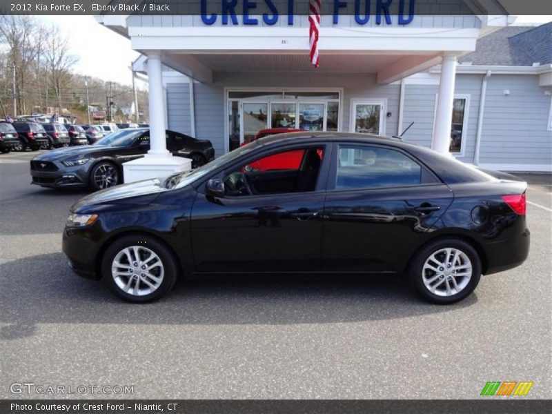 Ebony Black / Black 2012 Kia Forte EX