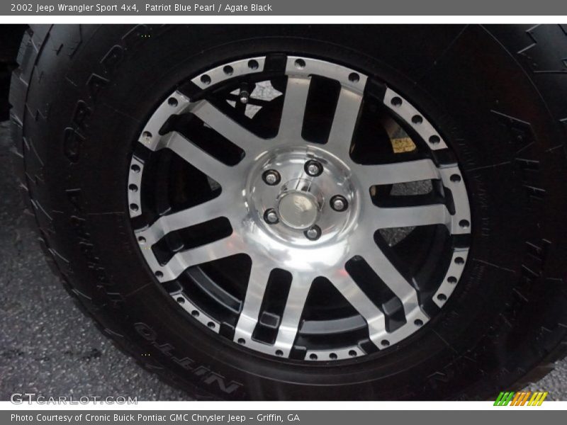 Patriot Blue Pearl / Agate Black 2002 Jeep Wrangler Sport 4x4