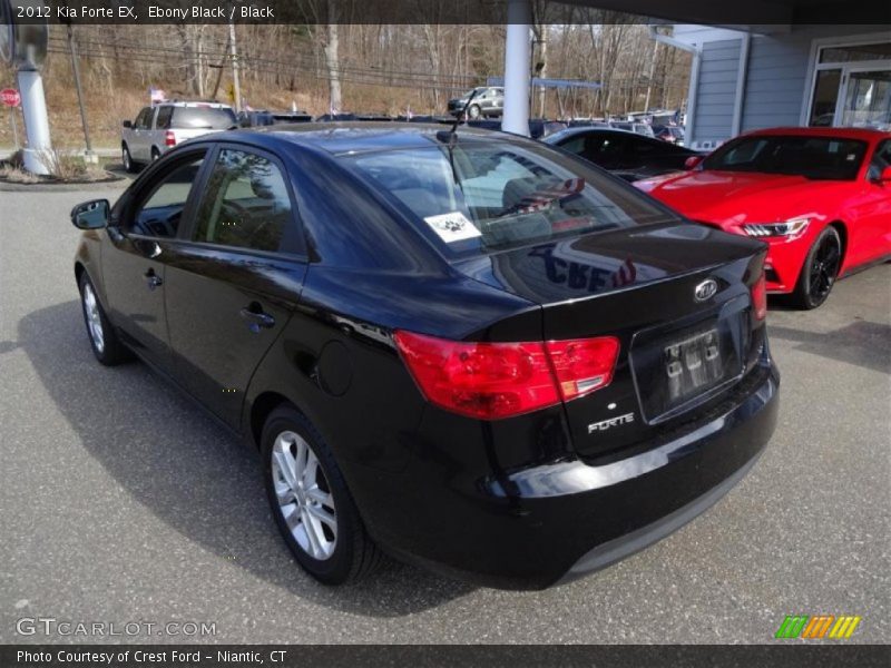 Ebony Black / Black 2012 Kia Forte EX