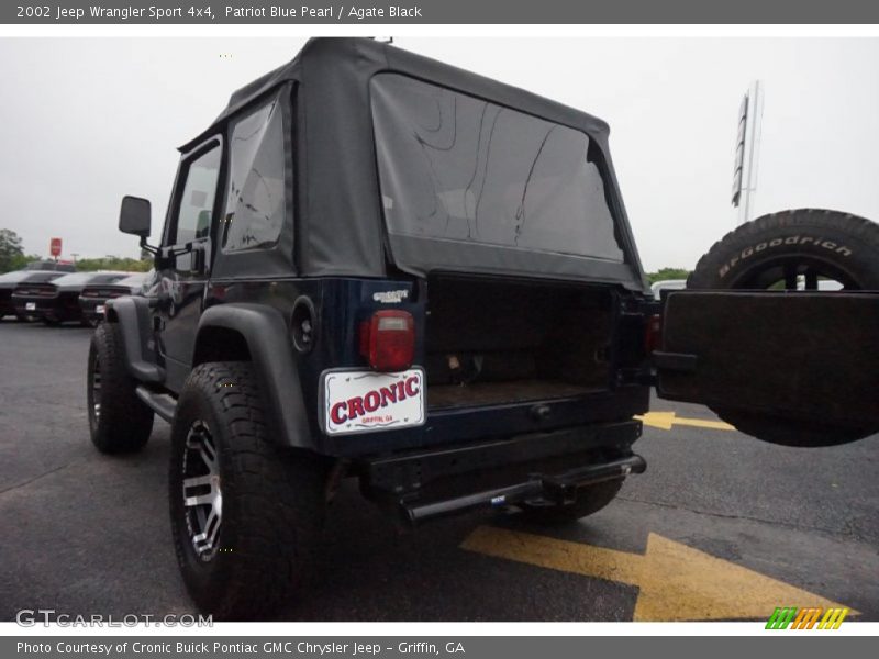 Patriot Blue Pearl / Agate Black 2002 Jeep Wrangler Sport 4x4