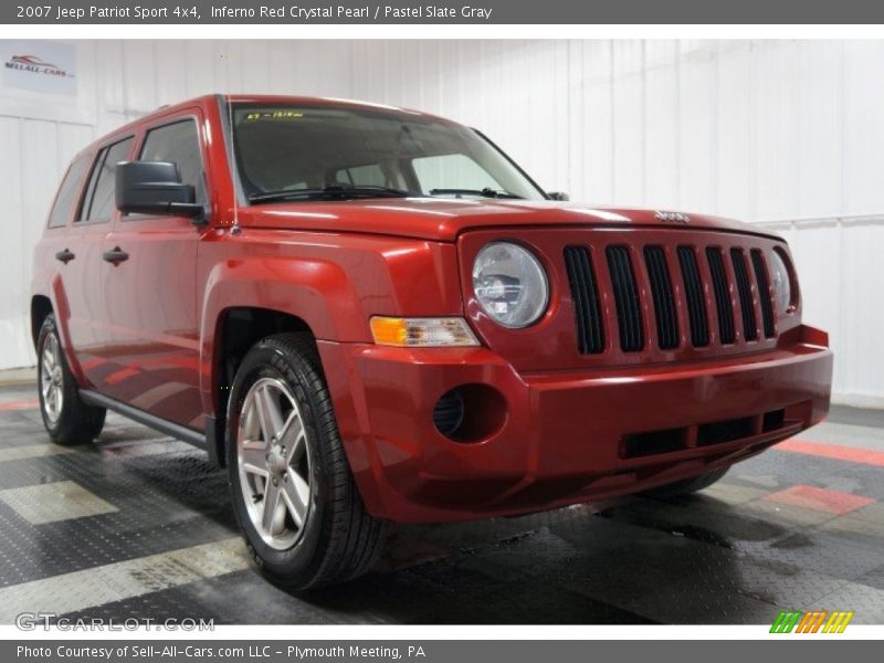 Inferno Red Crystal Pearl / Pastel Slate Gray 2007 Jeep Patriot Sport 4x4