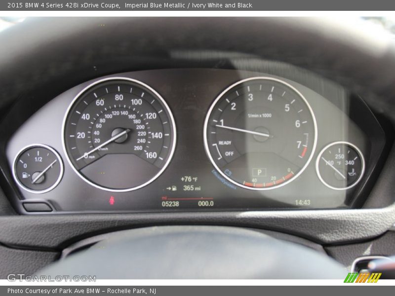  2015 4 Series 428i xDrive Coupe 428i xDrive Coupe Gauges