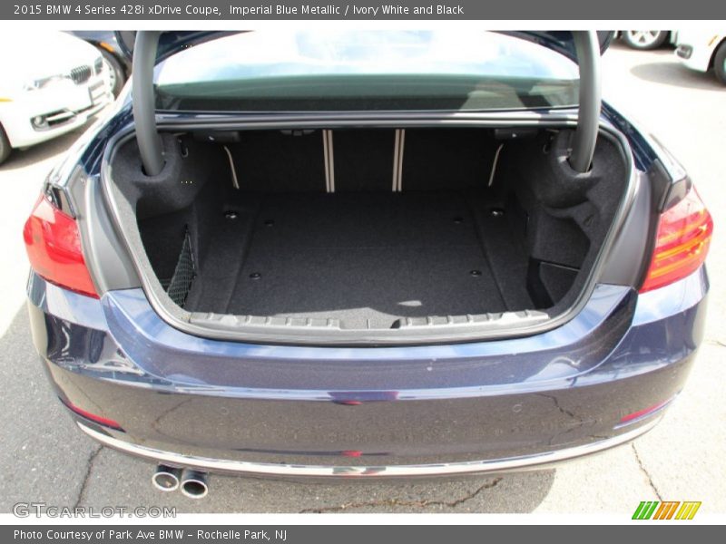 Imperial Blue Metallic / Ivory White and Black 2015 BMW 4 Series 428i xDrive Coupe