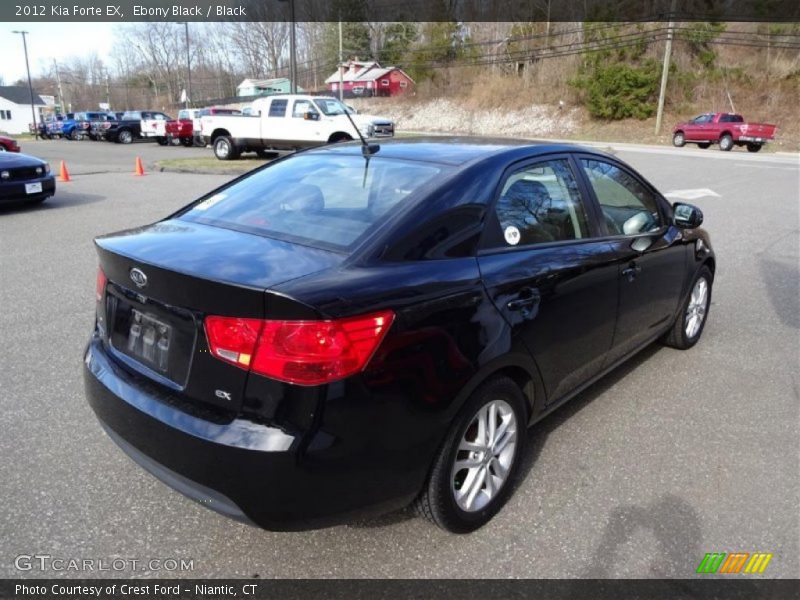Ebony Black / Black 2012 Kia Forte EX