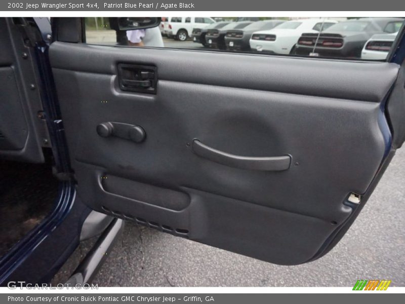 Patriot Blue Pearl / Agate Black 2002 Jeep Wrangler Sport 4x4