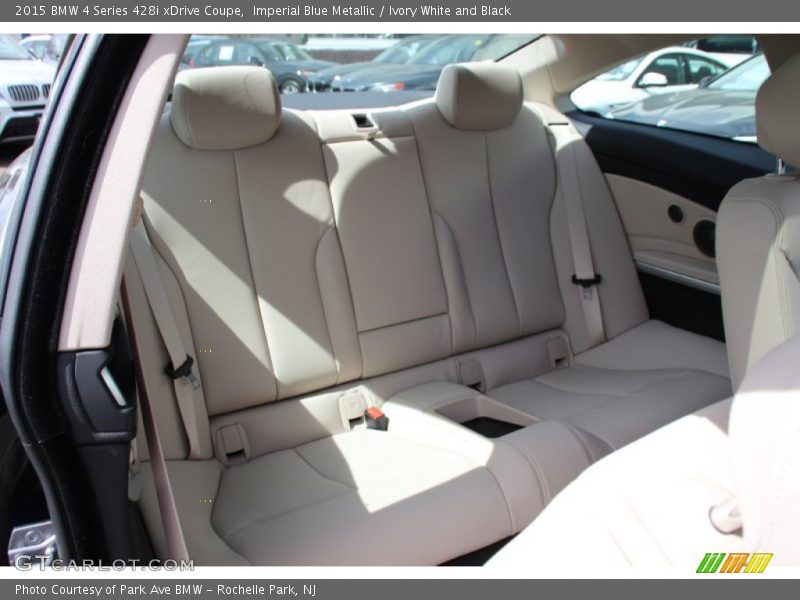 Imperial Blue Metallic / Ivory White and Black 2015 BMW 4 Series 428i xDrive Coupe