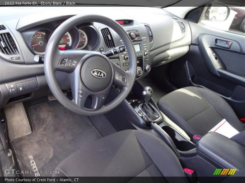 Ebony Black / Black 2012 Kia Forte EX
