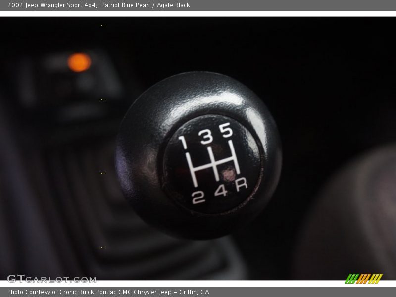 Patriot Blue Pearl / Agate Black 2002 Jeep Wrangler Sport 4x4