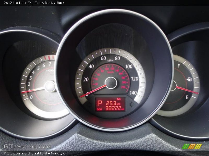 Ebony Black / Black 2012 Kia Forte EX