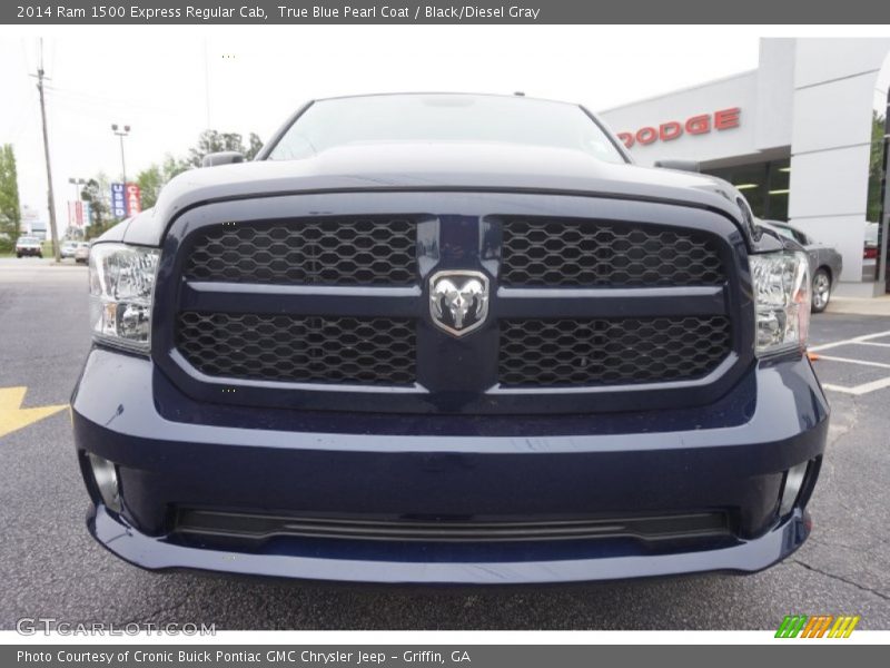 True Blue Pearl Coat / Black/Diesel Gray 2014 Ram 1500 Express Regular Cab