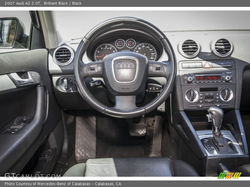 Brilliant Black / Black 2007 Audi A3 2.0T