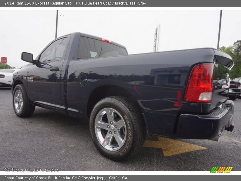 True Blue Pearl Coat / Black/Diesel Gray 2014 Ram 1500 Express Regular Cab