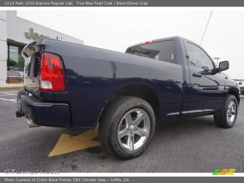 True Blue Pearl Coat / Black/Diesel Gray 2014 Ram 1500 Express Regular Cab