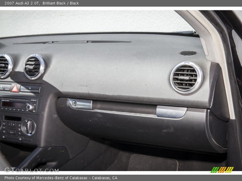 Brilliant Black / Black 2007 Audi A3 2.0T