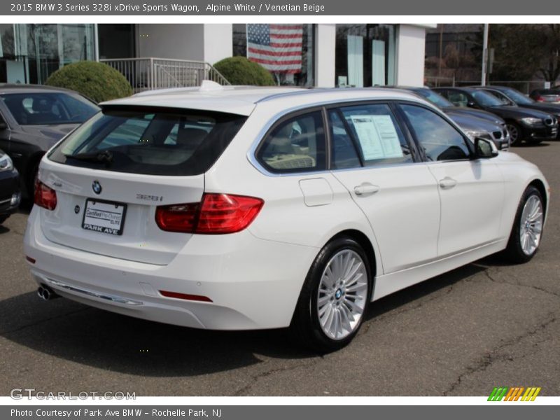 Alpine White / Venetian Beige 2015 BMW 3 Series 328i xDrive Sports Wagon