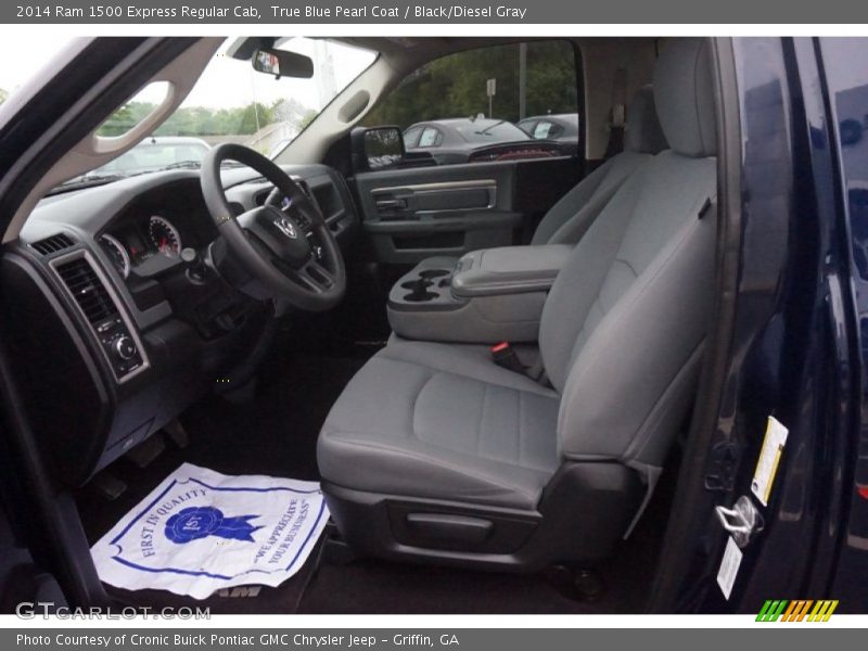 True Blue Pearl Coat / Black/Diesel Gray 2014 Ram 1500 Express Regular Cab