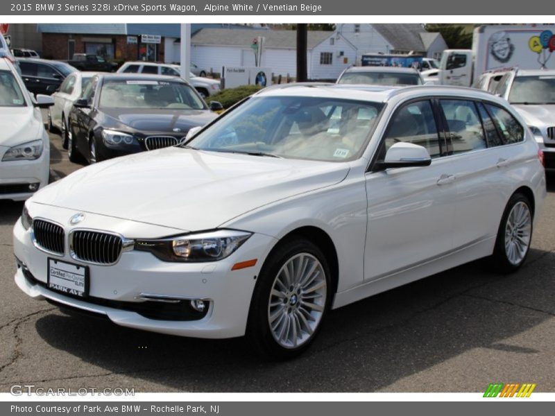 Alpine White / Venetian Beige 2015 BMW 3 Series 328i xDrive Sports Wagon