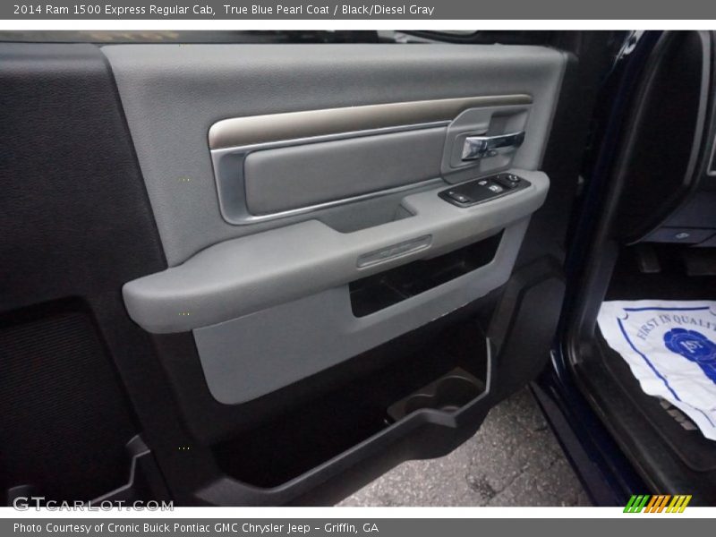 True Blue Pearl Coat / Black/Diesel Gray 2014 Ram 1500 Express Regular Cab