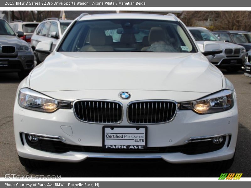 Alpine White / Venetian Beige 2015 BMW 3 Series 328i xDrive Sports Wagon