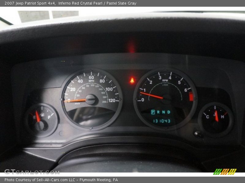 Inferno Red Crystal Pearl / Pastel Slate Gray 2007 Jeep Patriot Sport 4x4