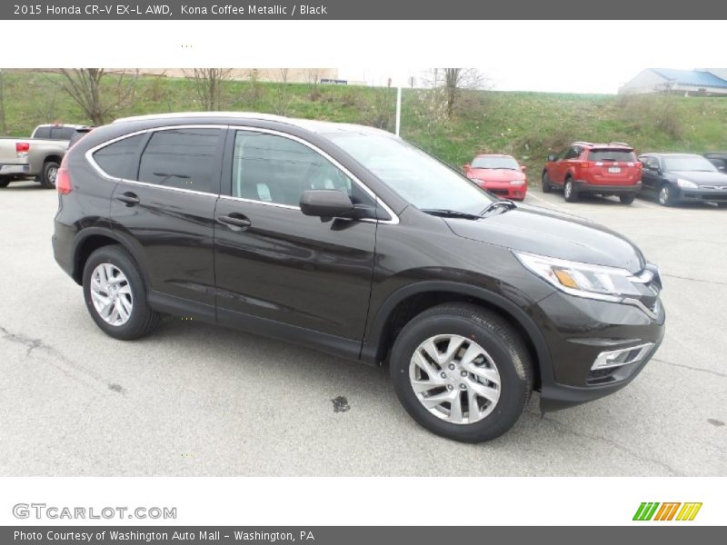 Kona Coffee Metallic / Black 2015 Honda CR-V EX-L AWD