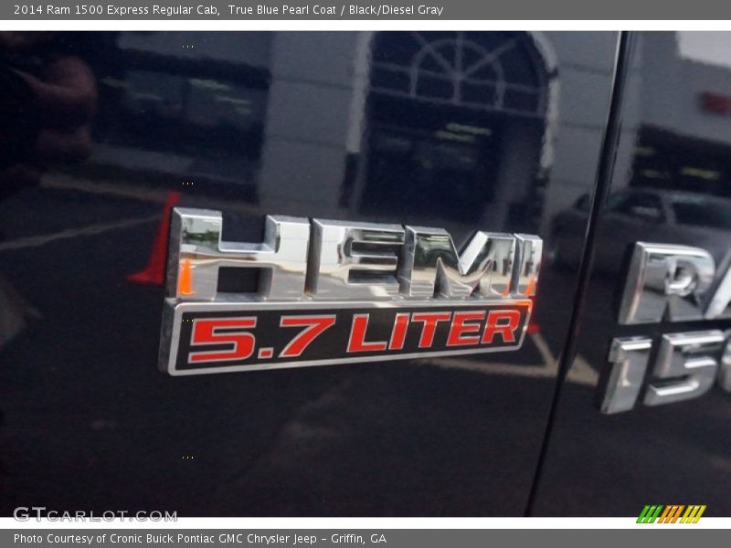 True Blue Pearl Coat / Black/Diesel Gray 2014 Ram 1500 Express Regular Cab