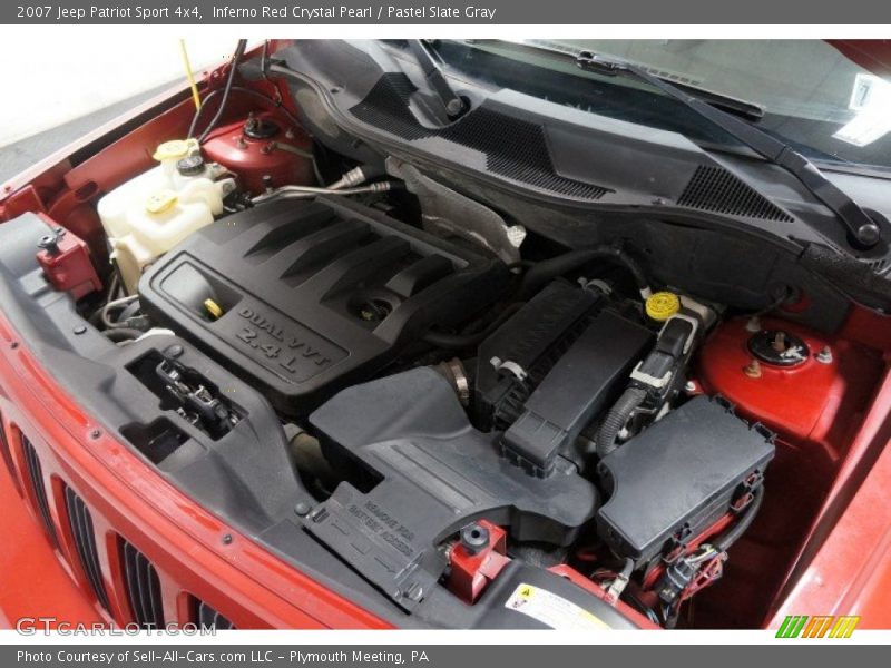 Inferno Red Crystal Pearl / Pastel Slate Gray 2007 Jeep Patriot Sport 4x4