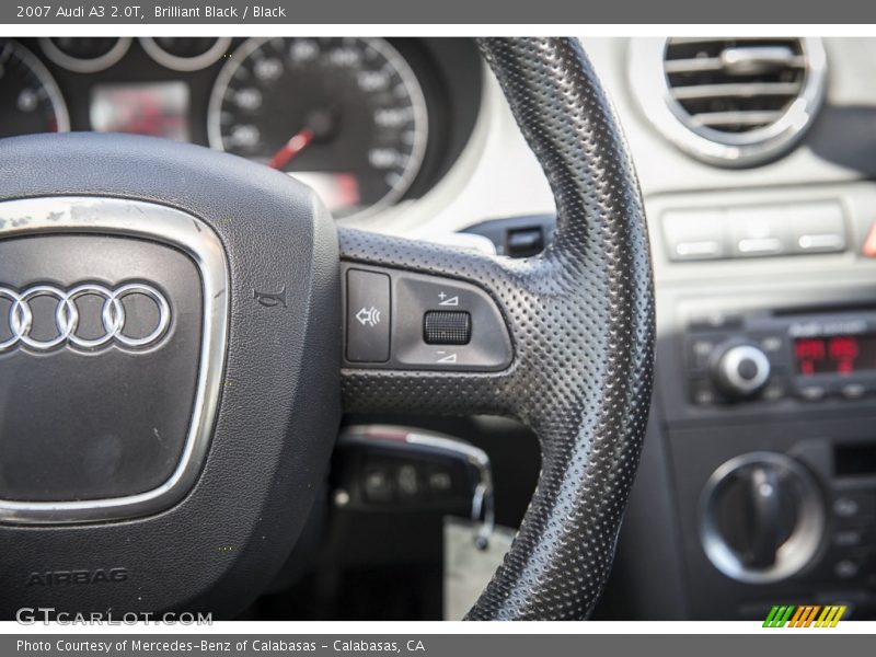 Brilliant Black / Black 2007 Audi A3 2.0T