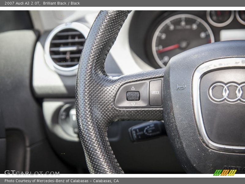Brilliant Black / Black 2007 Audi A3 2.0T