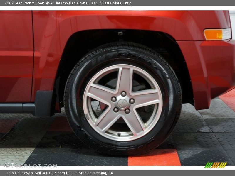 Inferno Red Crystal Pearl / Pastel Slate Gray 2007 Jeep Patriot Sport 4x4