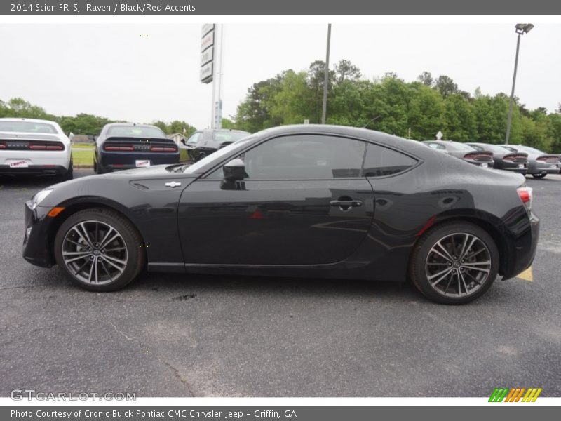 Raven / Black/Red Accents 2014 Scion FR-S