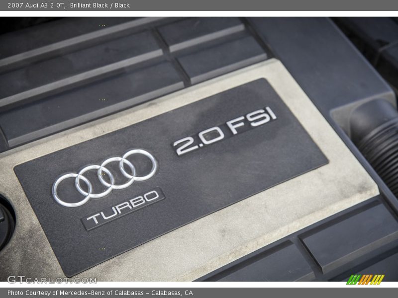 Brilliant Black / Black 2007 Audi A3 2.0T