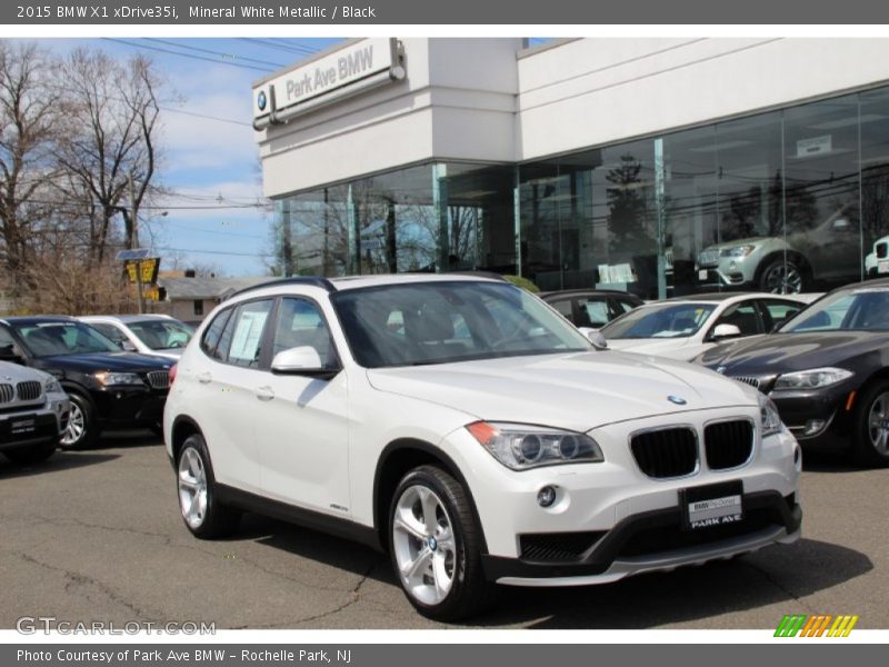 Mineral White Metallic / Black 2015 BMW X1 xDrive35i